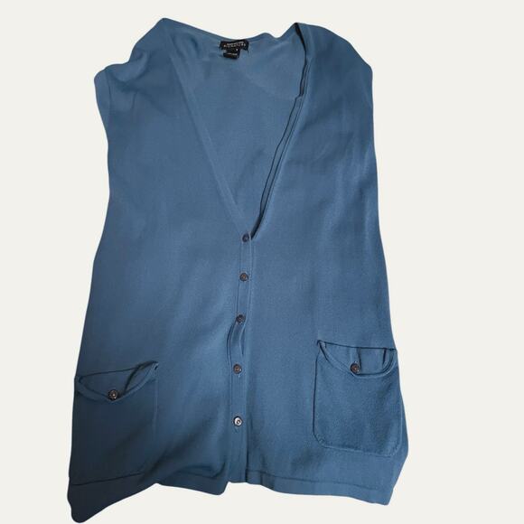 Womans Jones New York Signature 3xRayon Nylon Cardigan V Neck Button Up Pockets - Picture 4 of 11